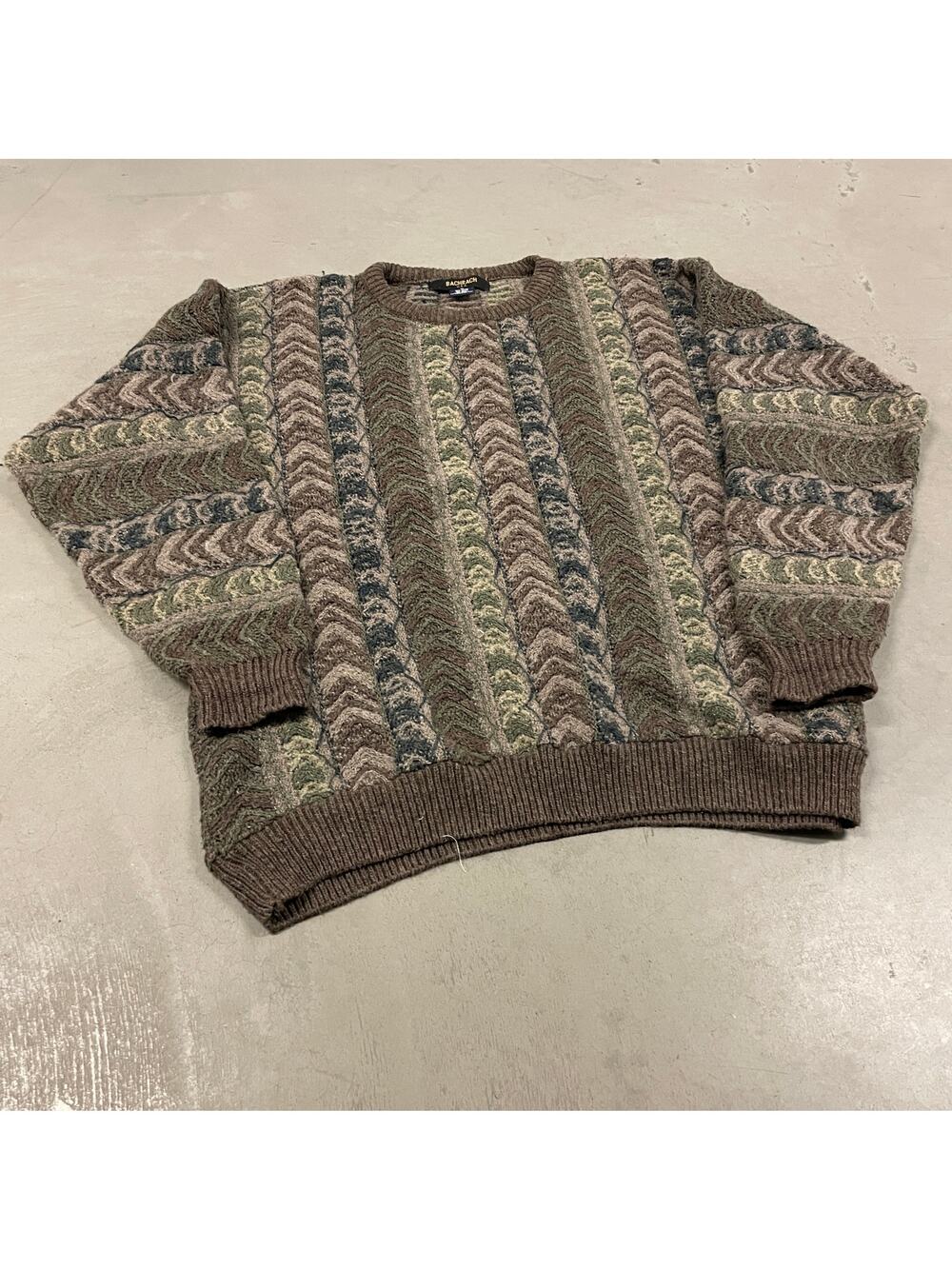 90s bachrach textured sweater
